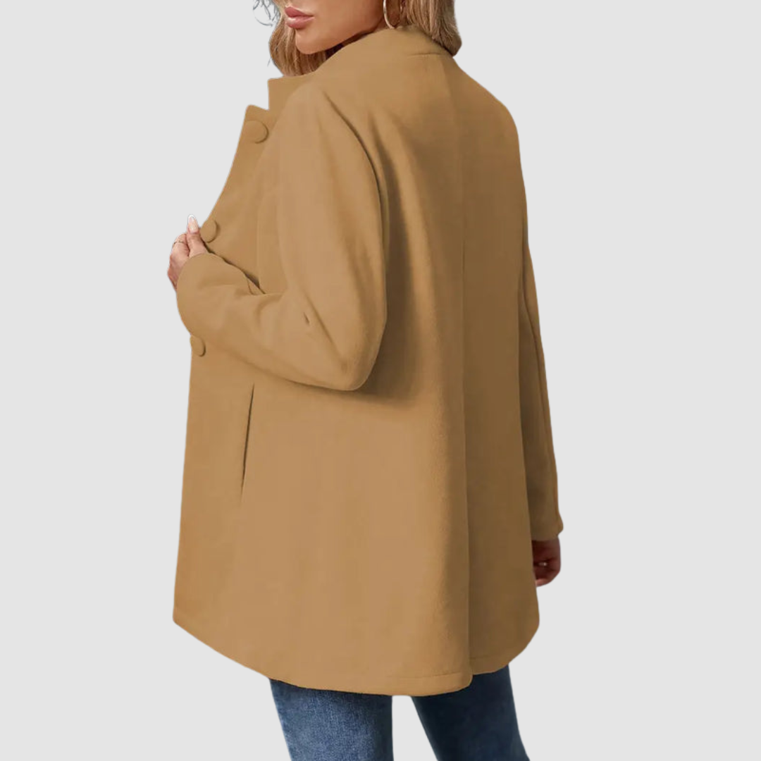 Modique | Elegant Coat with Stand-Up Collar for Women | Outerwear