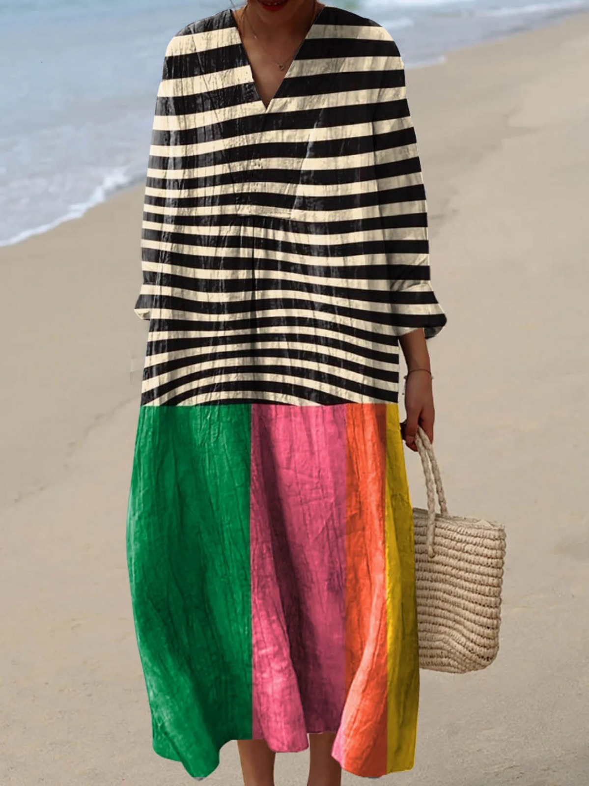Sabina | Airy Spring Dress with Long Sleeves