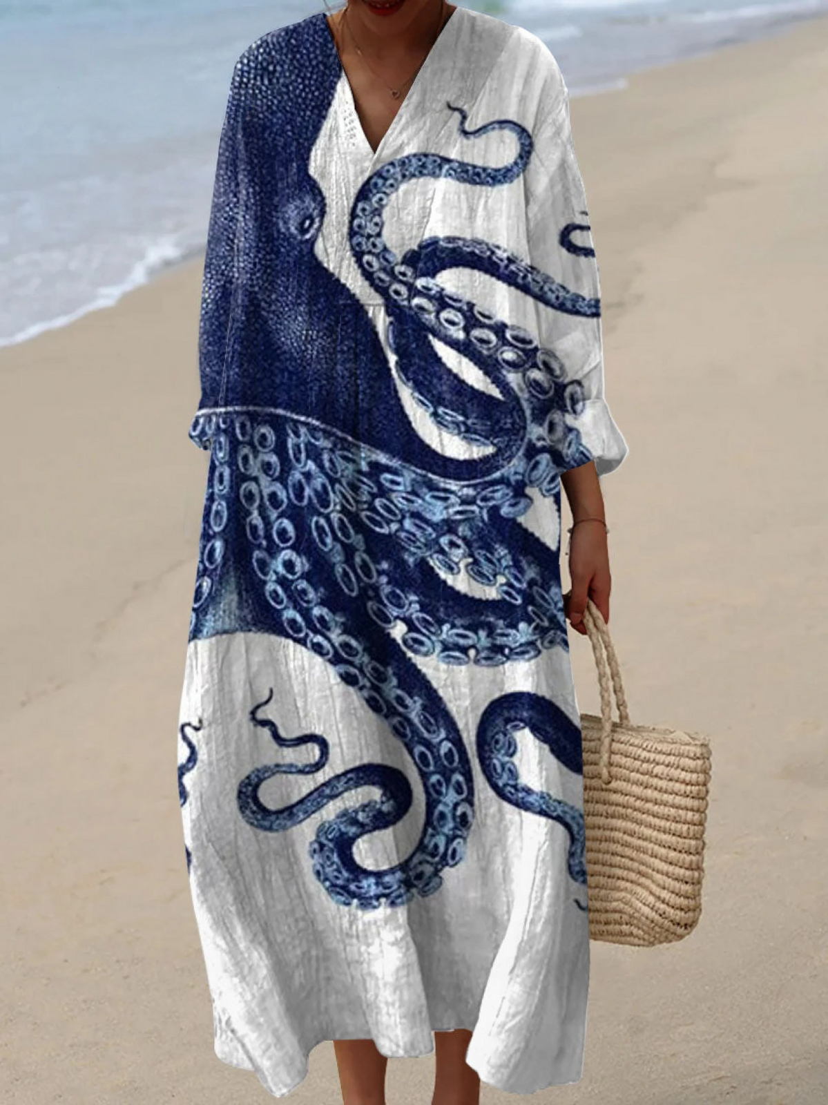 Alina | Airy Spring Dress with Long Sleeves