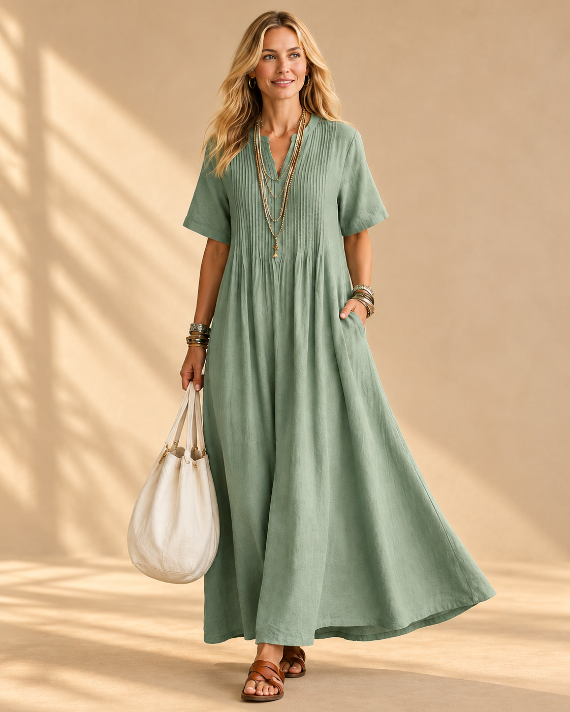 Nathalia™ | Pleated Dress