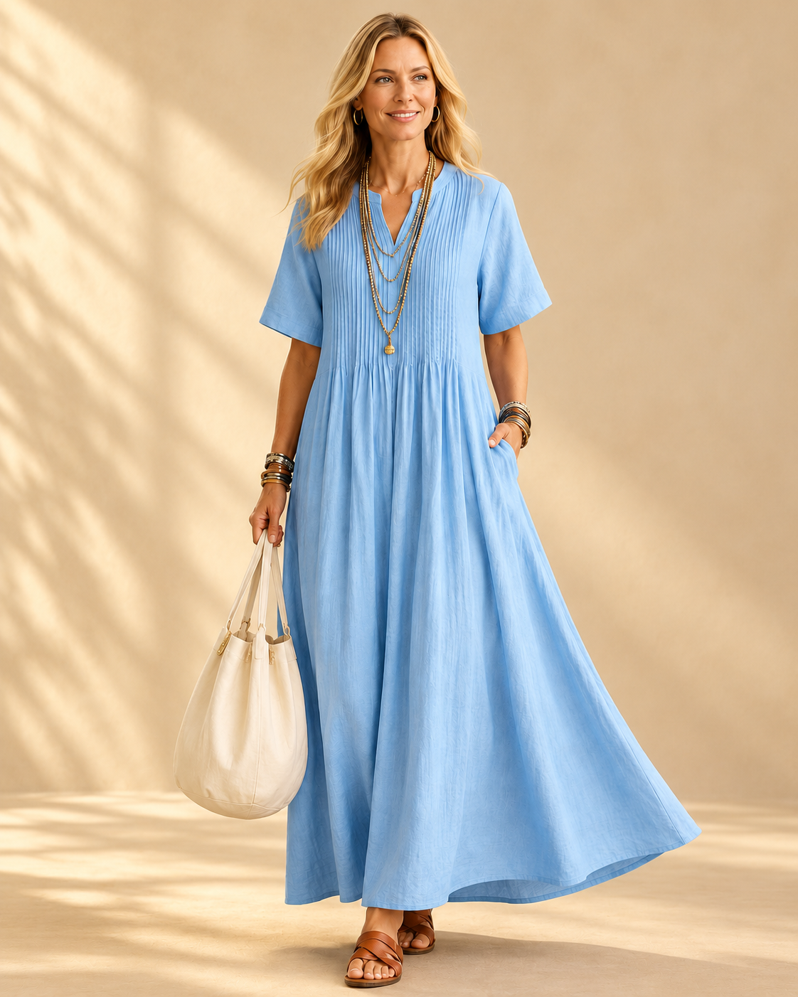Nathalia™ | Pleated Dress
