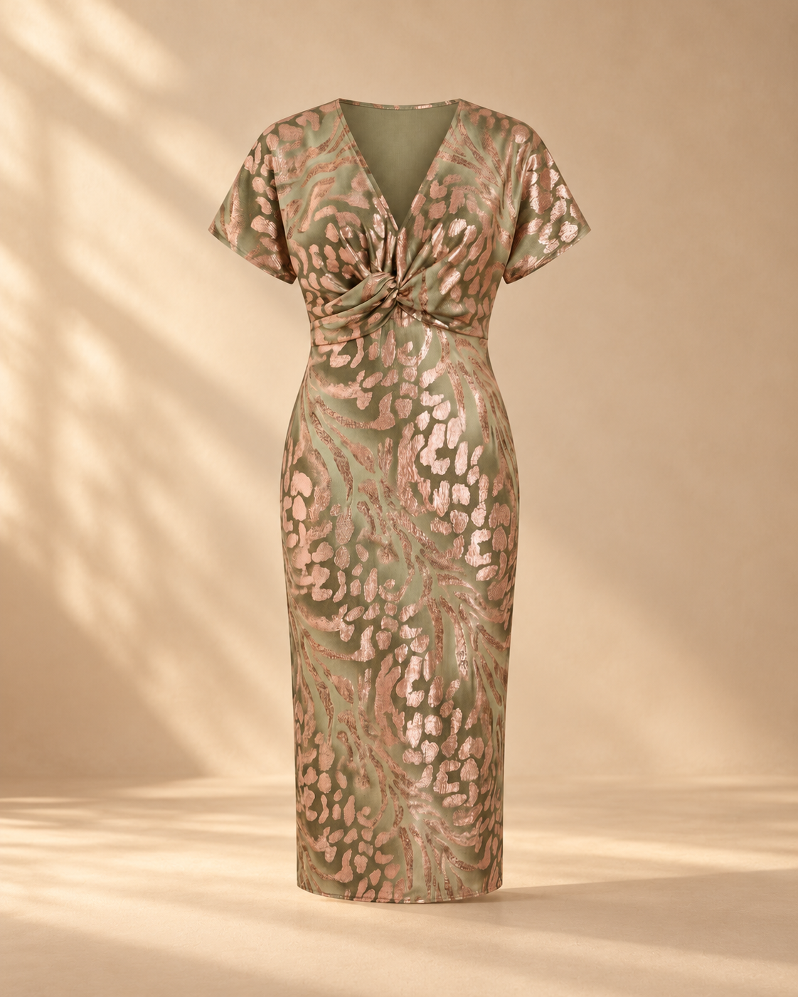 Victoria™ | Elegant Printed Midi Dress