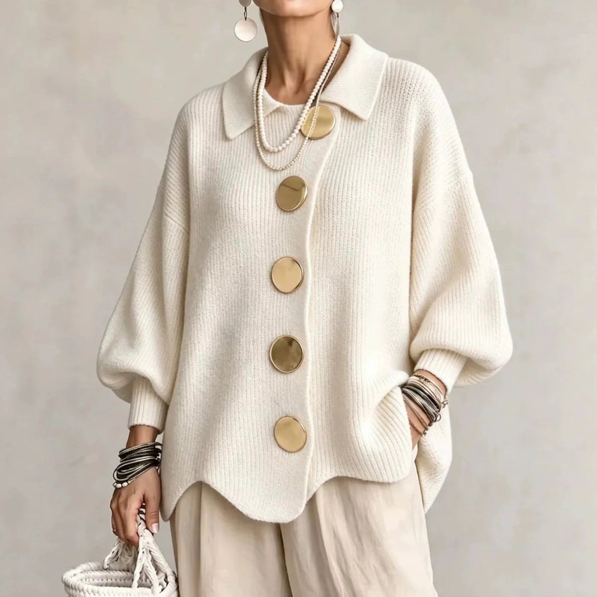 Catherine | Oversized Cozy Cardigan