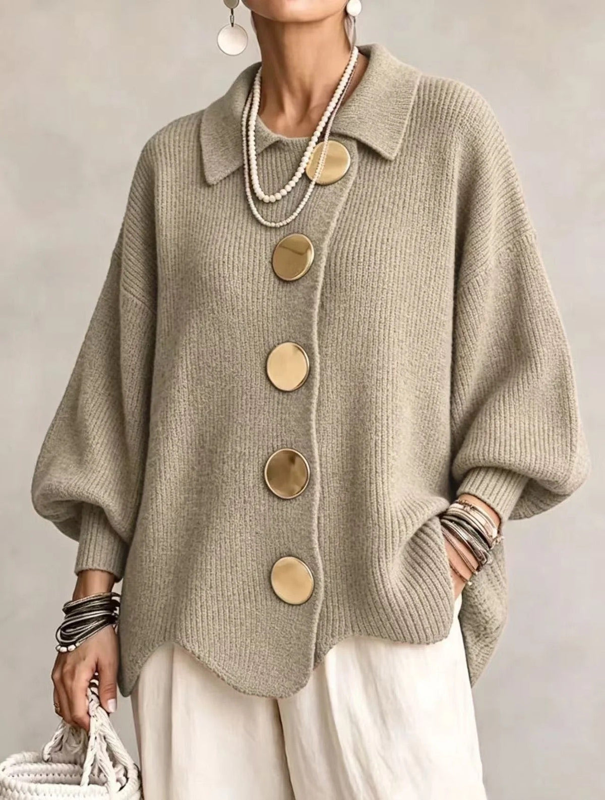 Catherine | Oversized Cozy Cardigan