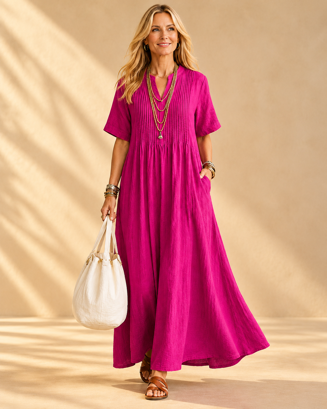Nathalia™ | Pleated Dress