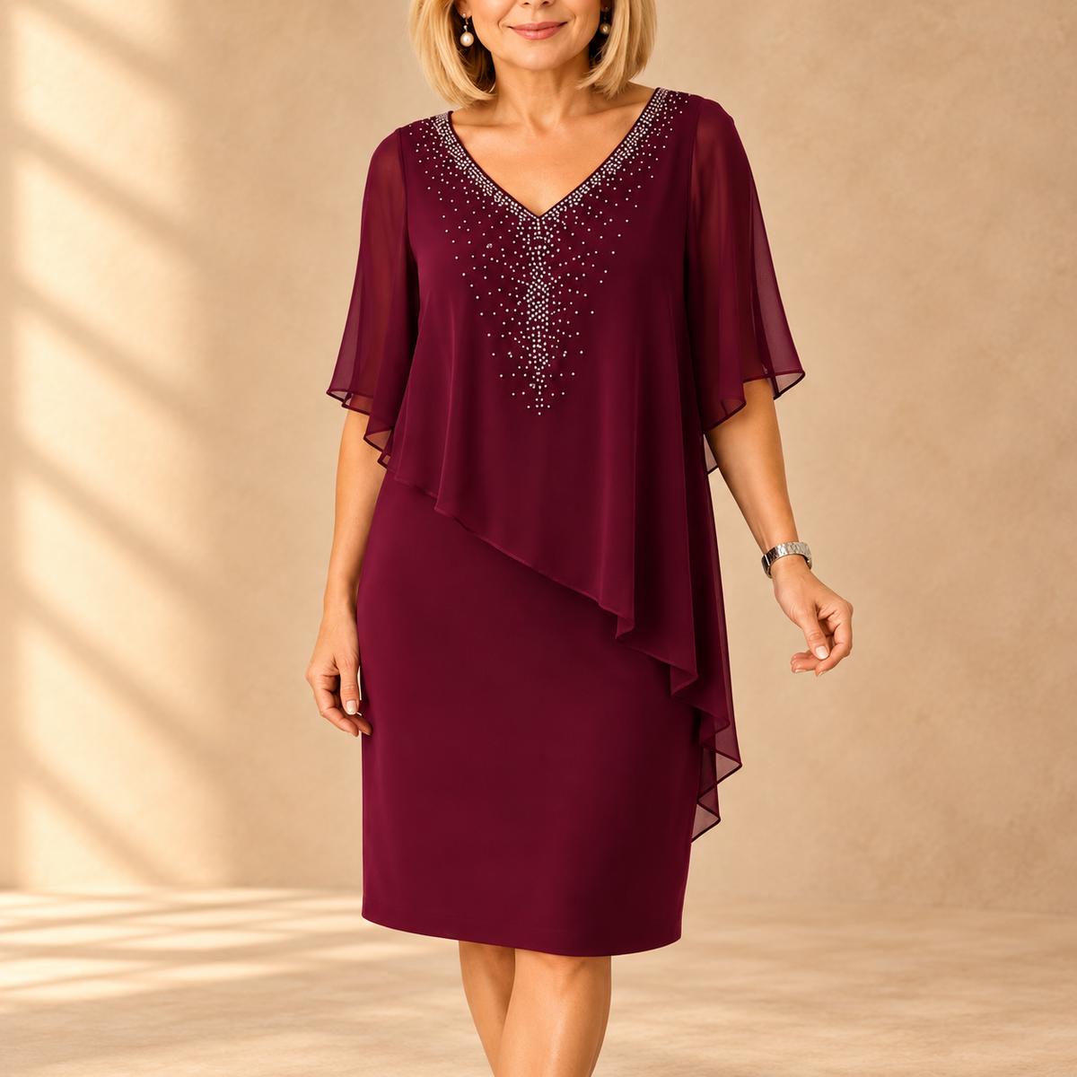 Joise | Elegant Draped Dress