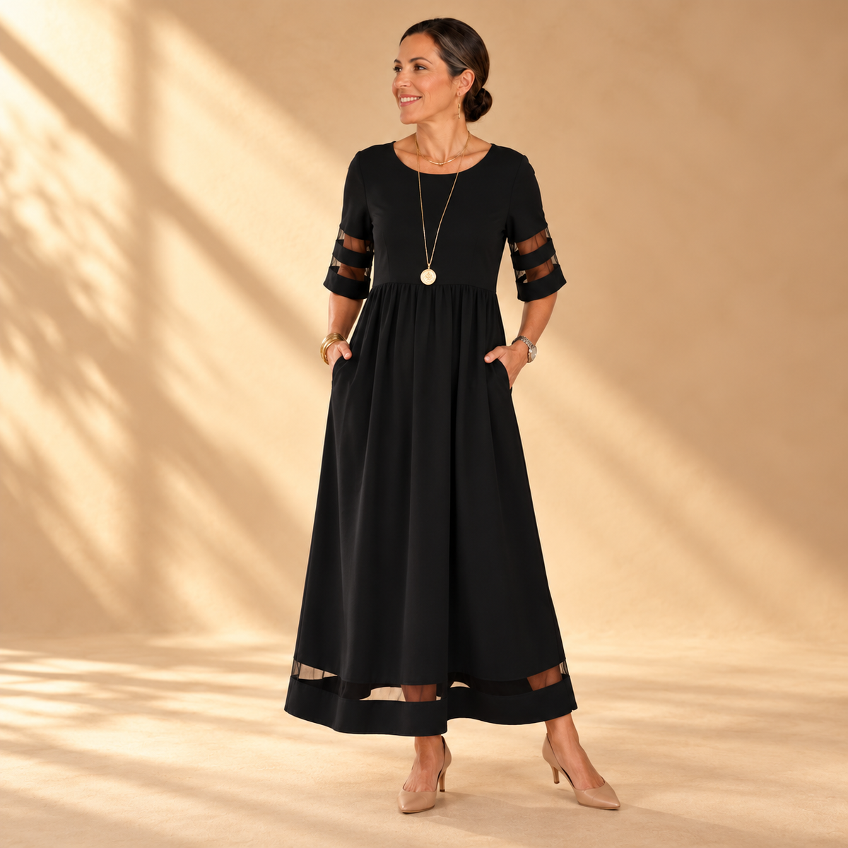 Valerie | Flattering Tummy-Smoothing Midi Dress