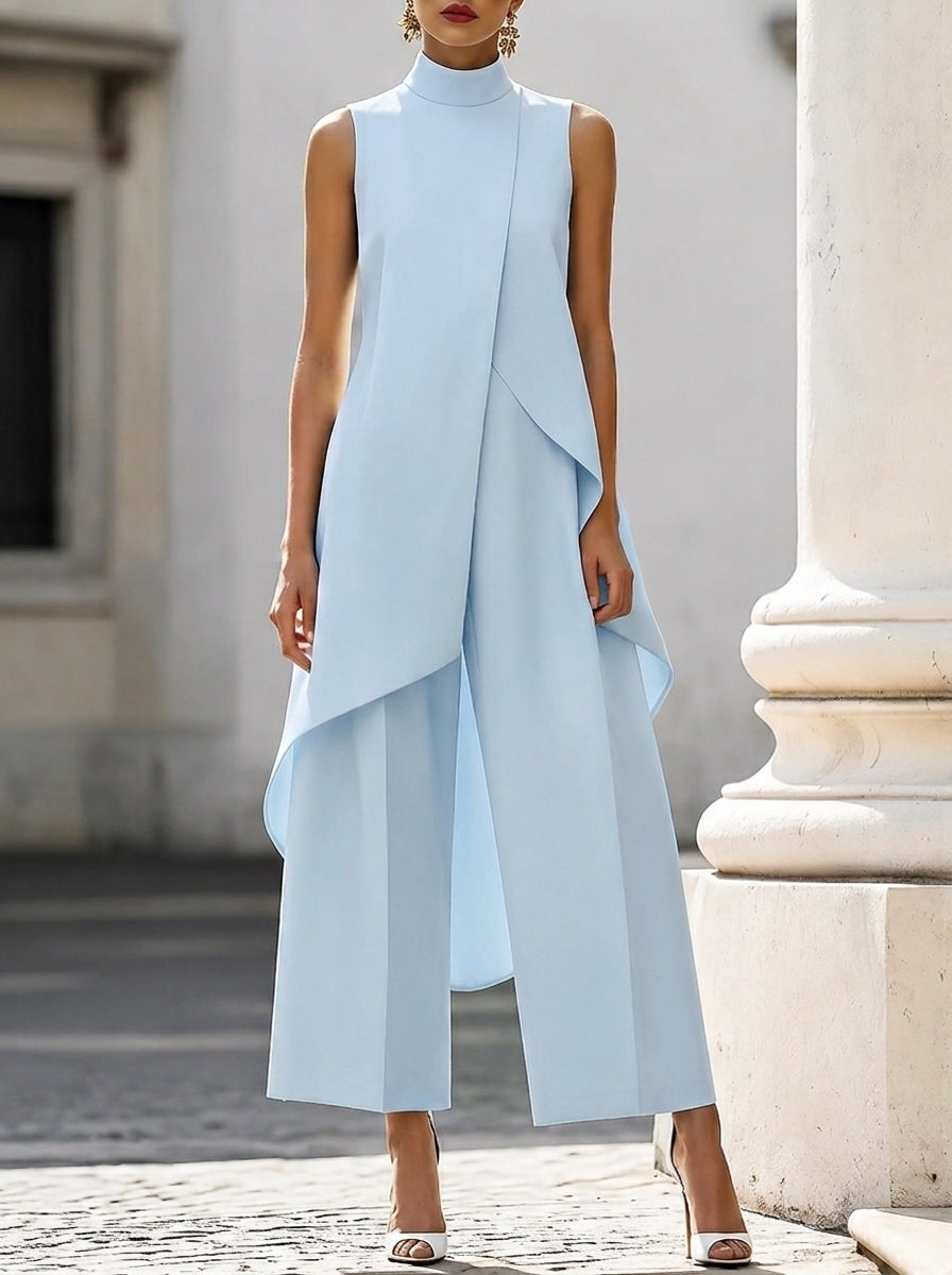 Martina | High-Neck Wide-Leg Jumpsuit for Women