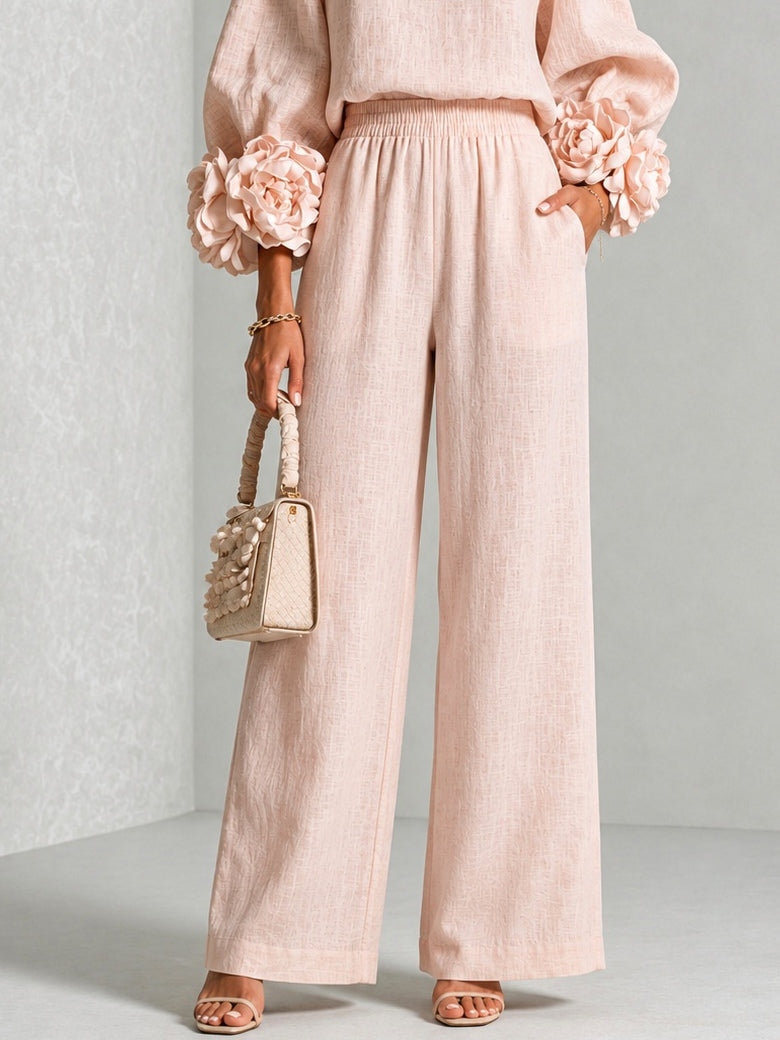 Rosalie | Floral-Cuff Two-Piece Set