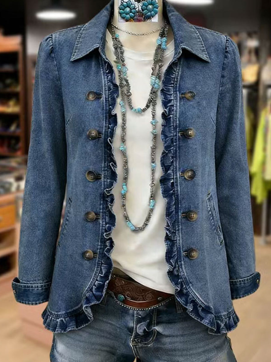 Ruffelle | Boho Ruffled Jacket for Women