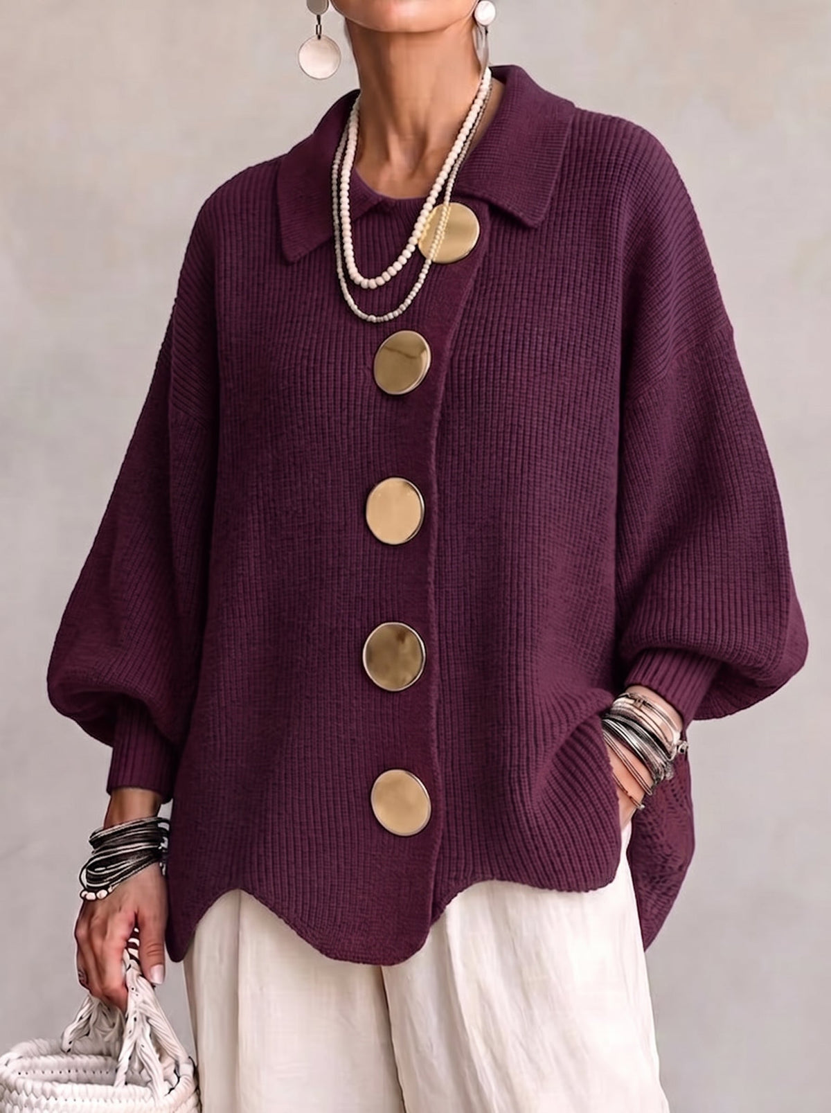 Catherine | Oversized Cozy Cardigan