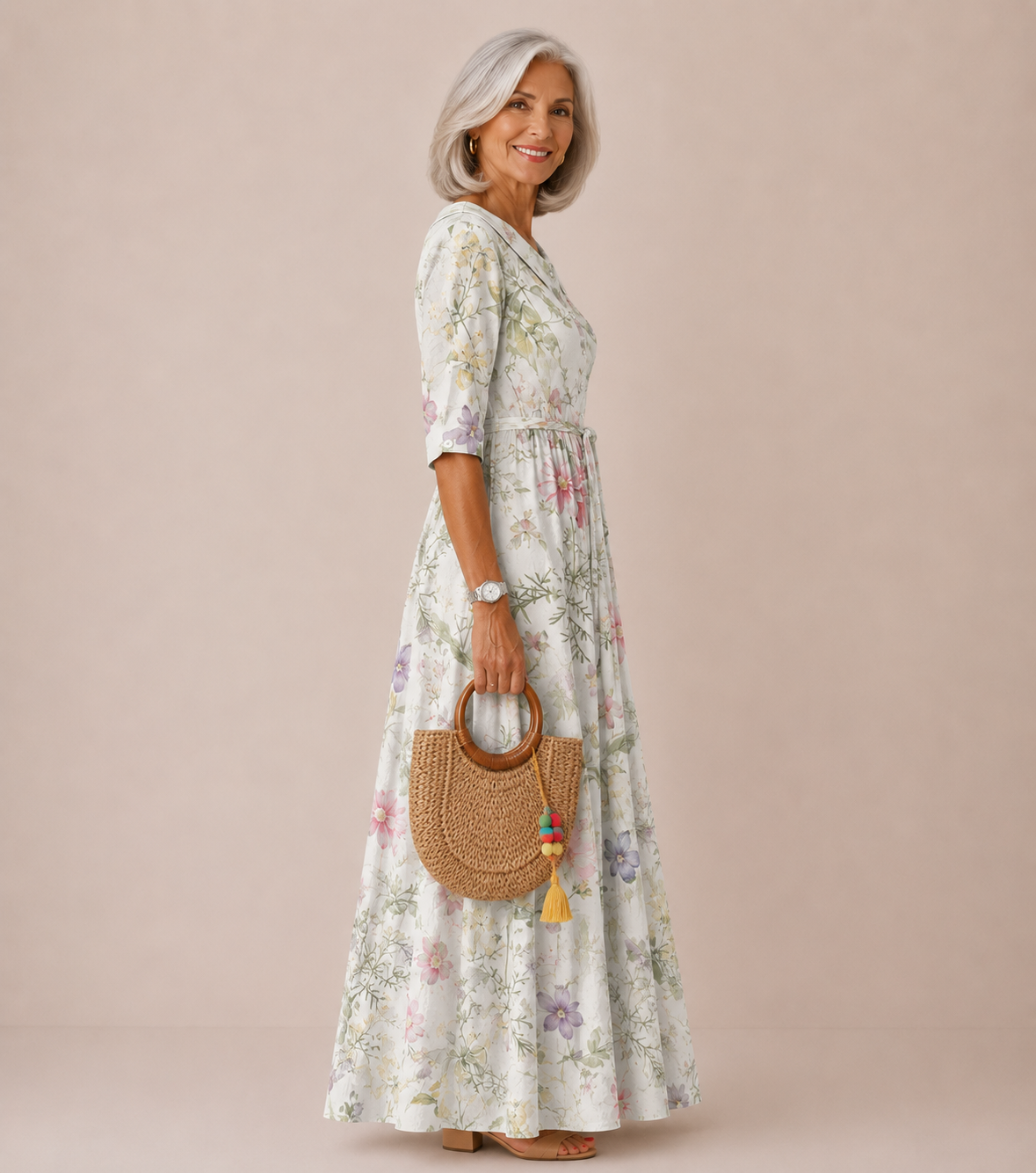 Sanai | Elegant Flower Dress